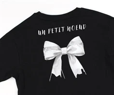 Name It black sløjfe kort t-shirt